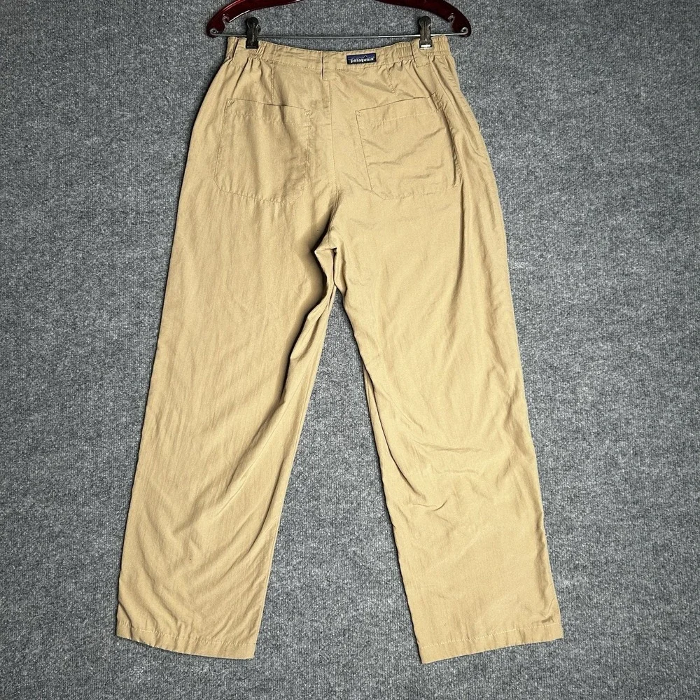 Patagonia Womens Hiking Pants Size 8 Beige Elastic Waist Outdoor - Picture 2 of 9